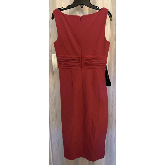 NWT Kay Unger Boat Neck Double Knot Sheath Dress SZ 10 - Picture 4 of 13